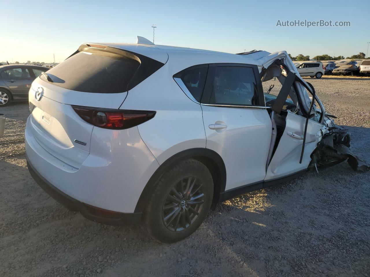 2019 Mazda Cx-5 Touring White vin: JM3KFBCM2K0680379