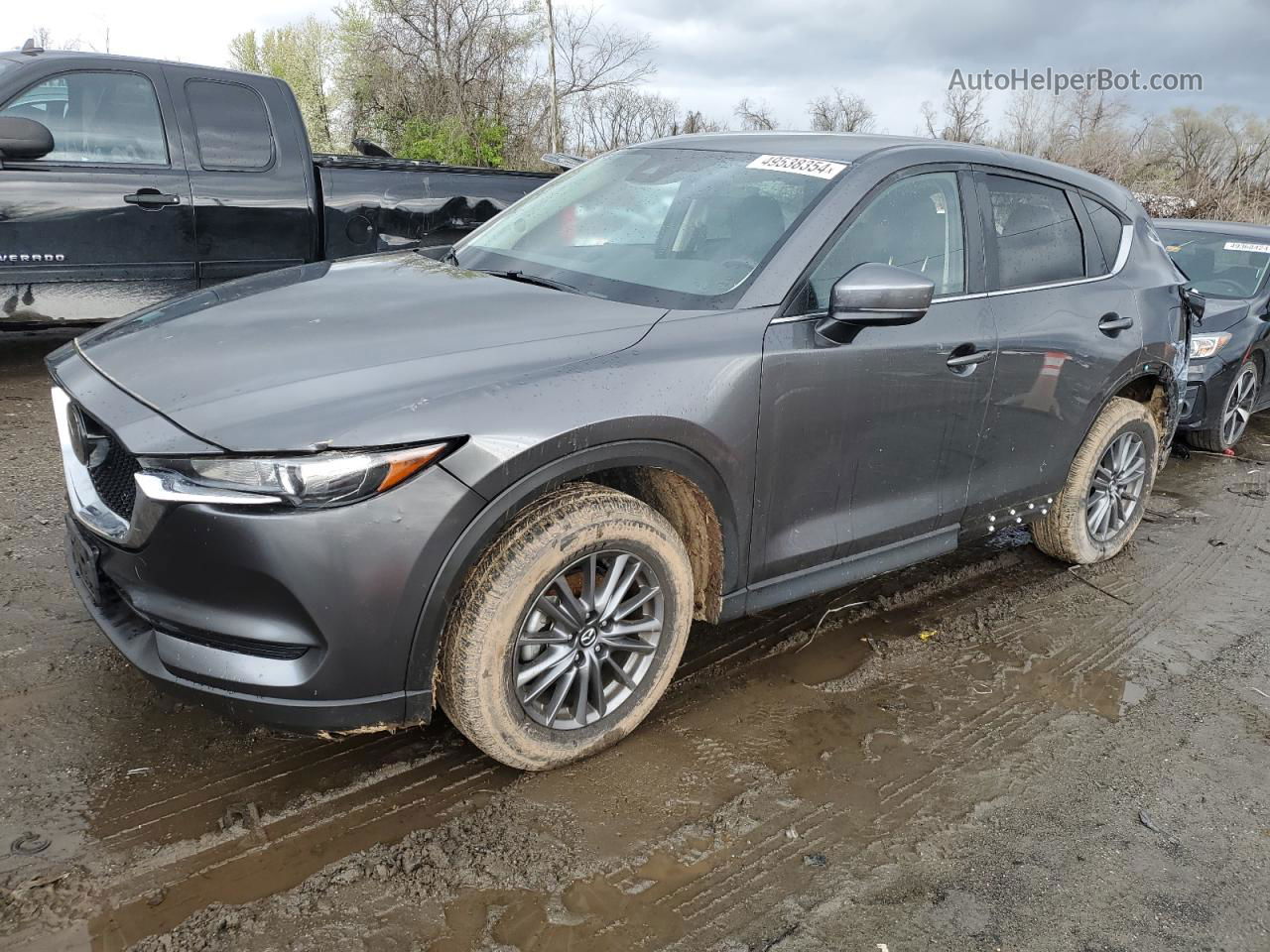 2021 Mazda Cx-5 Touring Gray vin: JM3KFBCM2M1302740