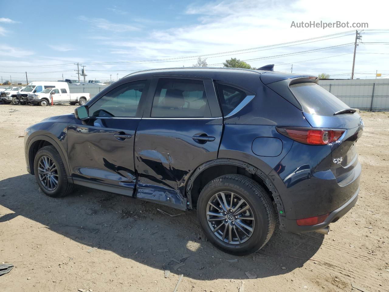 2021 Mazda Cx-5 Touring Blue vin: JM3KFBCM2M1432758