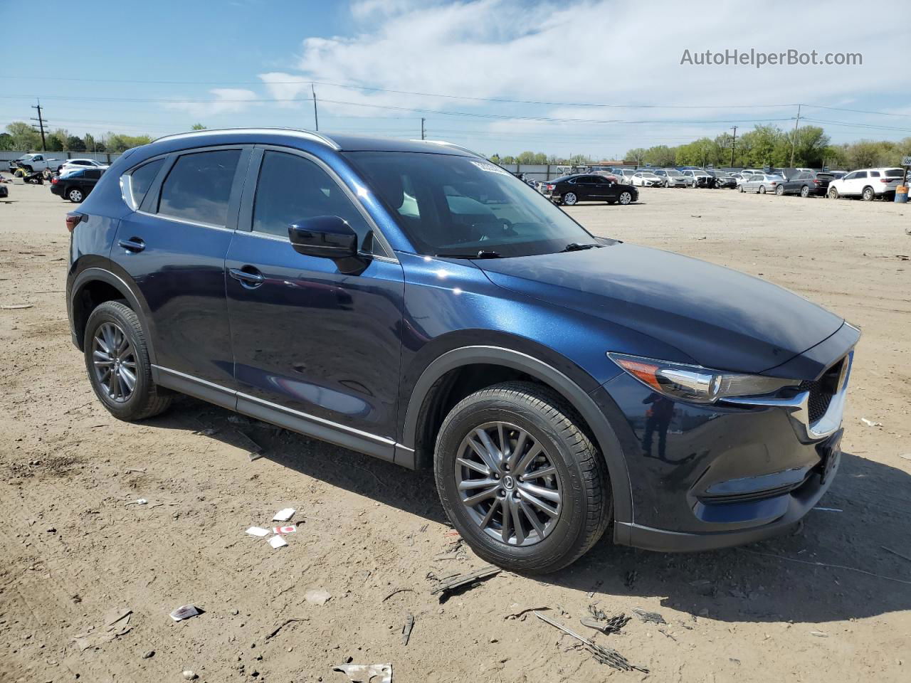 2021 Mazda Cx-5 Touring Blue vin: JM3KFBCM2M1432758