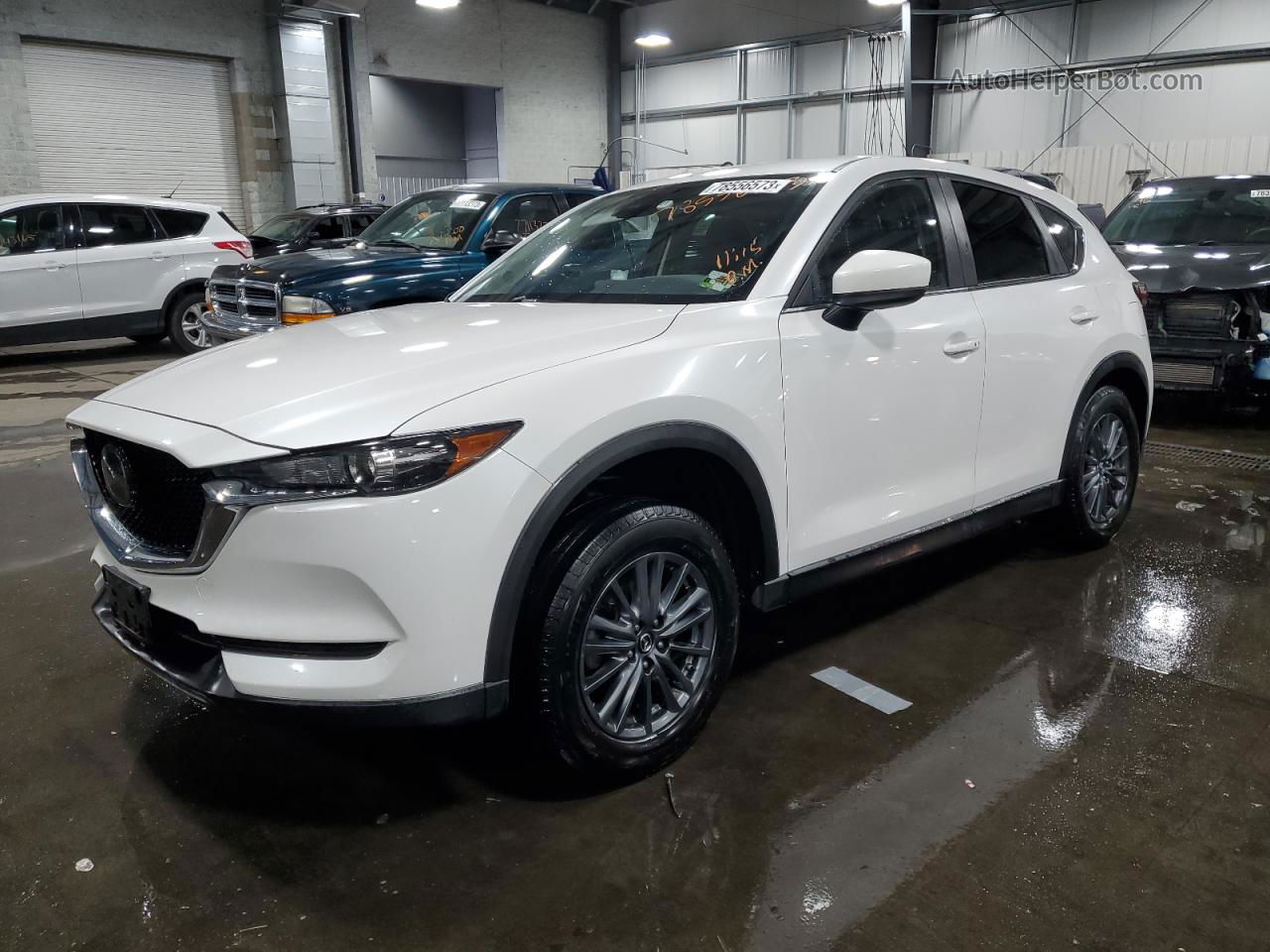 2019 Mazda Cx-5 Touring White vin: JM3KFBCM3K0528949