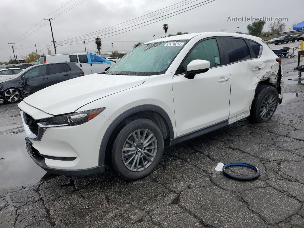 2021 Mazda Cx-5 Touring White vin: JM3KFBCM3M0357929