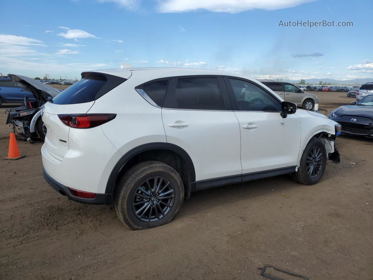 2021 Mazda Cx-5 Touring White vin: JM3KFBCM3M0486382