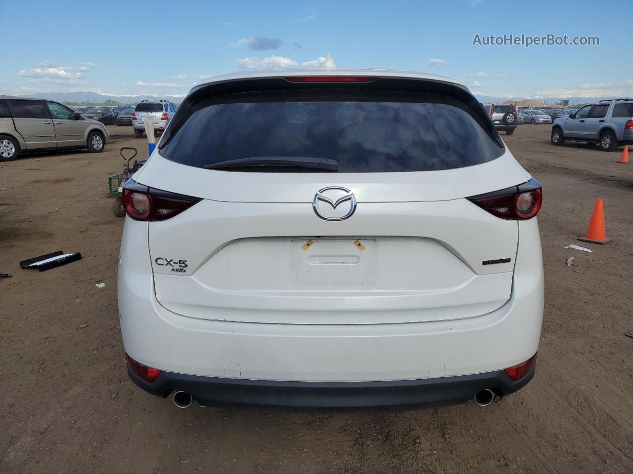 2021 Mazda Cx-5 Touring White vin: JM3KFBCM3M0486382