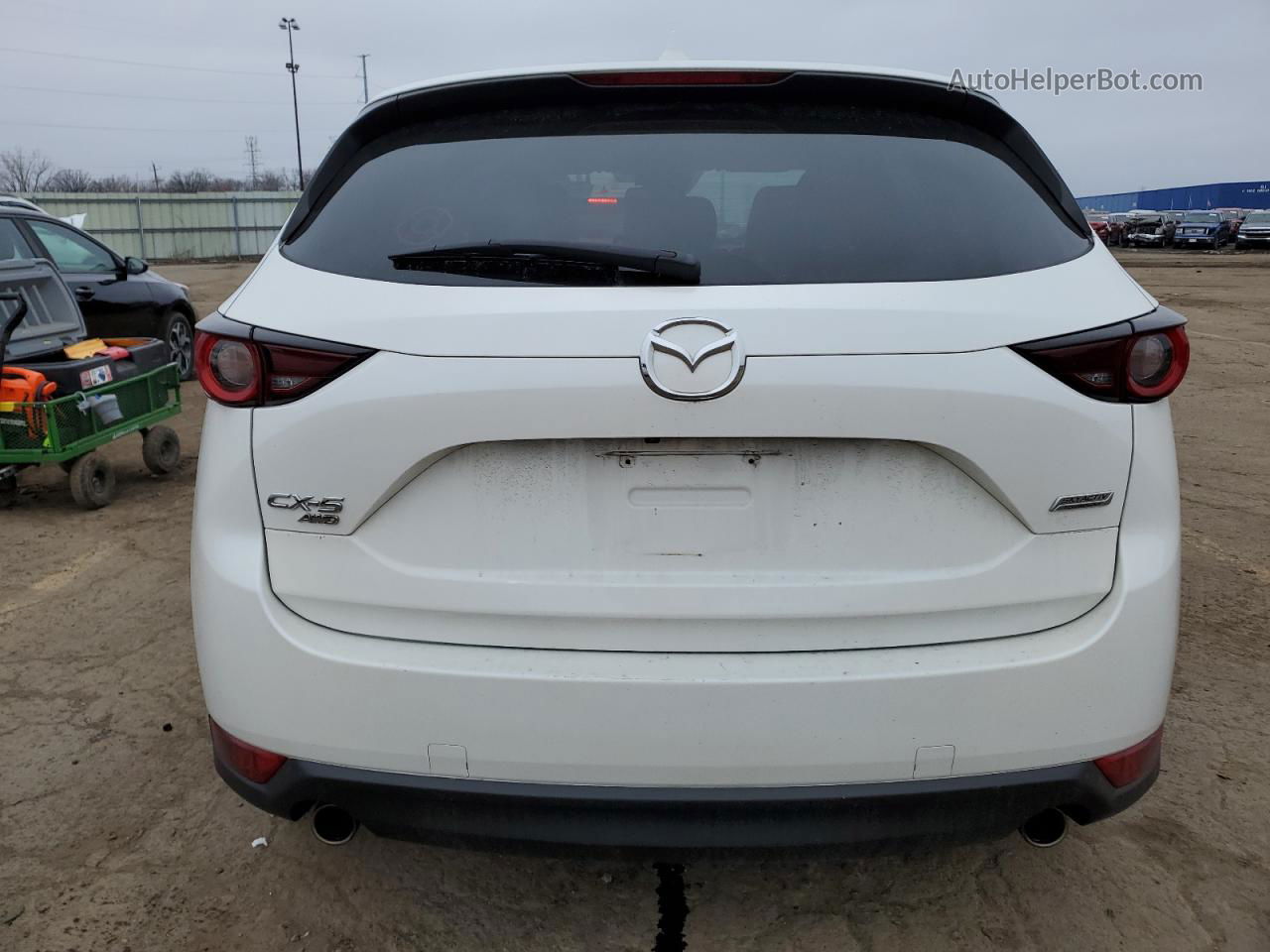 2019 Mazda Cx-5 Touring White vin: JM3KFBCM4K0501601