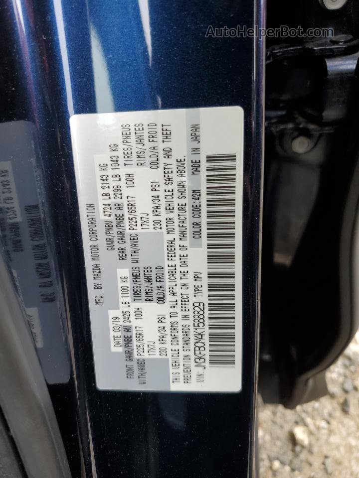 2019 Mazda Cx-5 Touring Blue vin: JM3KFBCM4K1588829