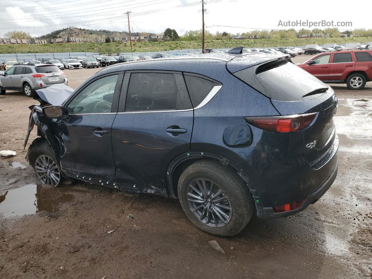 2021 Mazda Cx-5 Touring Blue vin: JM3KFBCM4M1438433