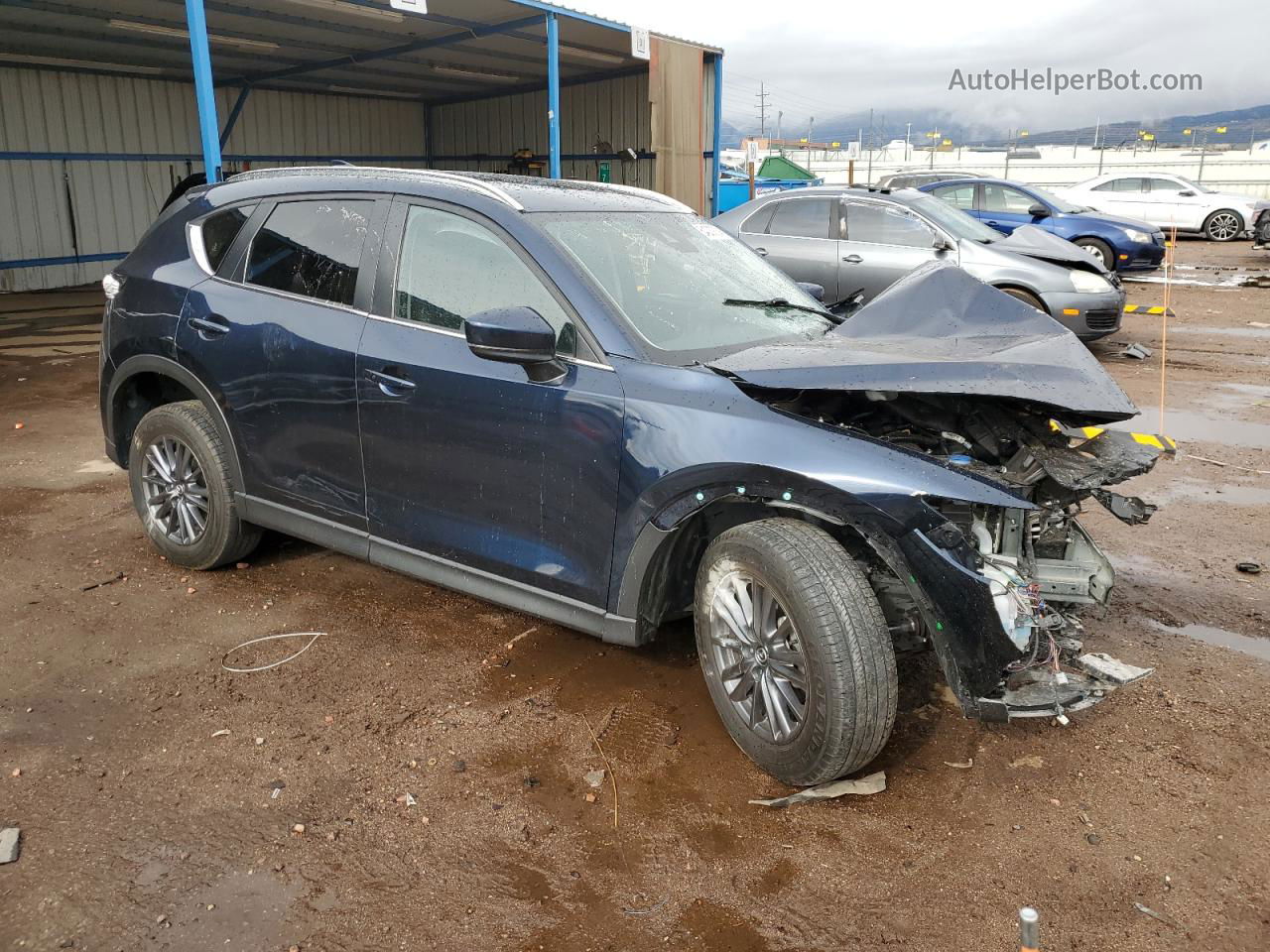 2021 Mazda Cx-5 Touring Blue vin: JM3KFBCM4M1438433