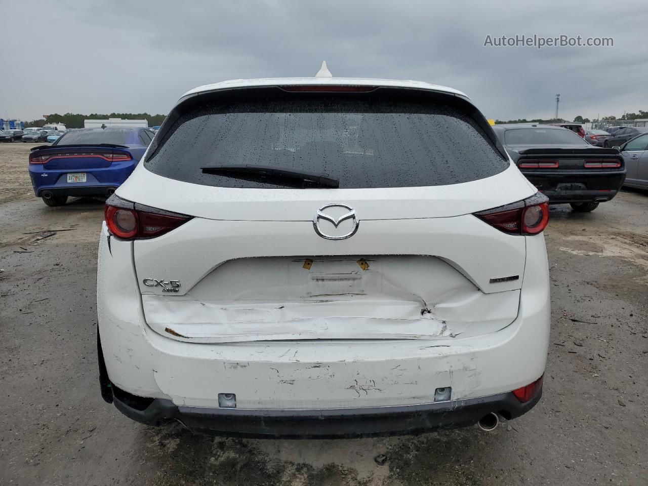 2021 Mazda Cx-5 Touring White vin: JM3KFBCM4M1454129