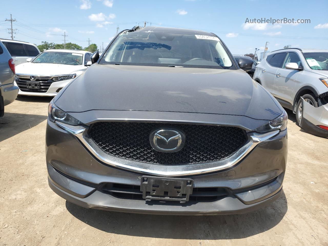 2021 Mazda Cx-5 Touring Gray vin: JM3KFBCM5M0340825