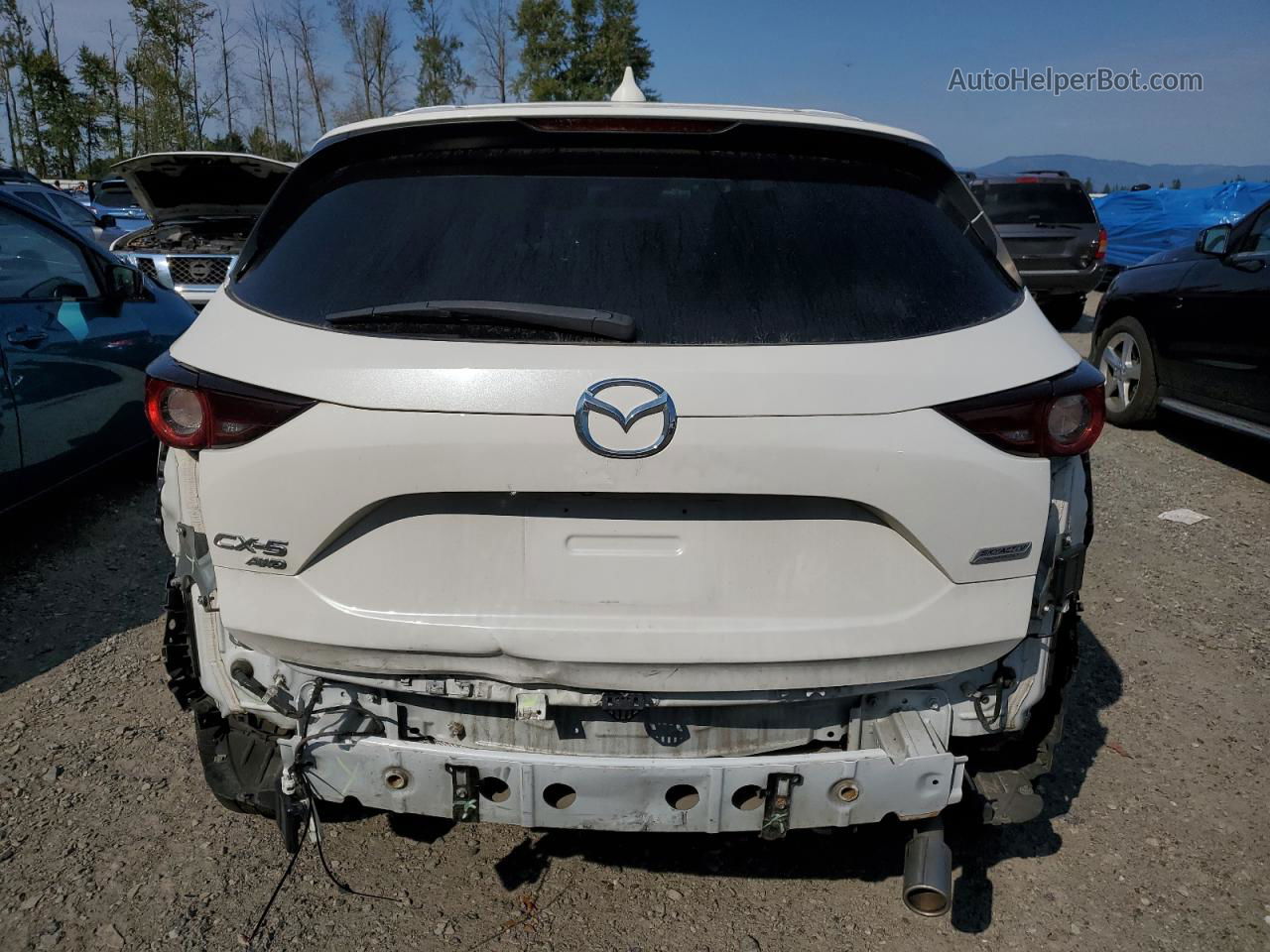 2019 Mazda Cx-5 Touring White vin: JM3KFBCM6K0675282