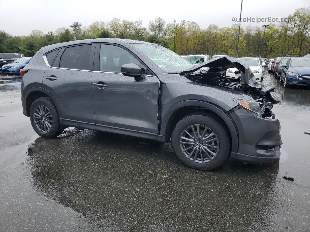 2021 Mazda Cx-5 Touring Gray vin: JM3KFBCM6M0444529