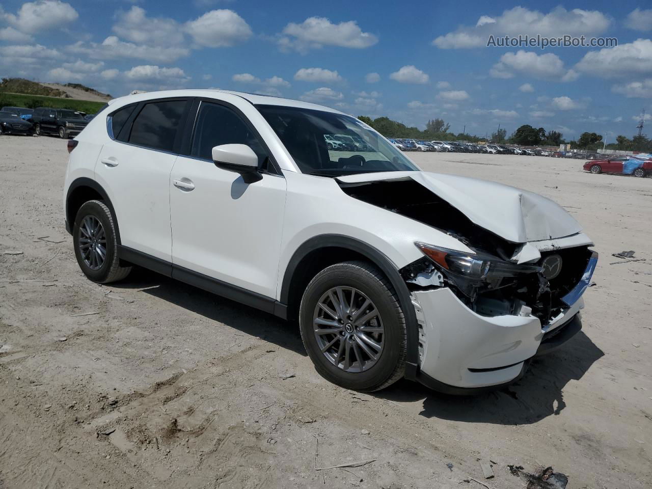 2021 Mazda Cx-5 Touring White vin: JM3KFBCM6M0451576