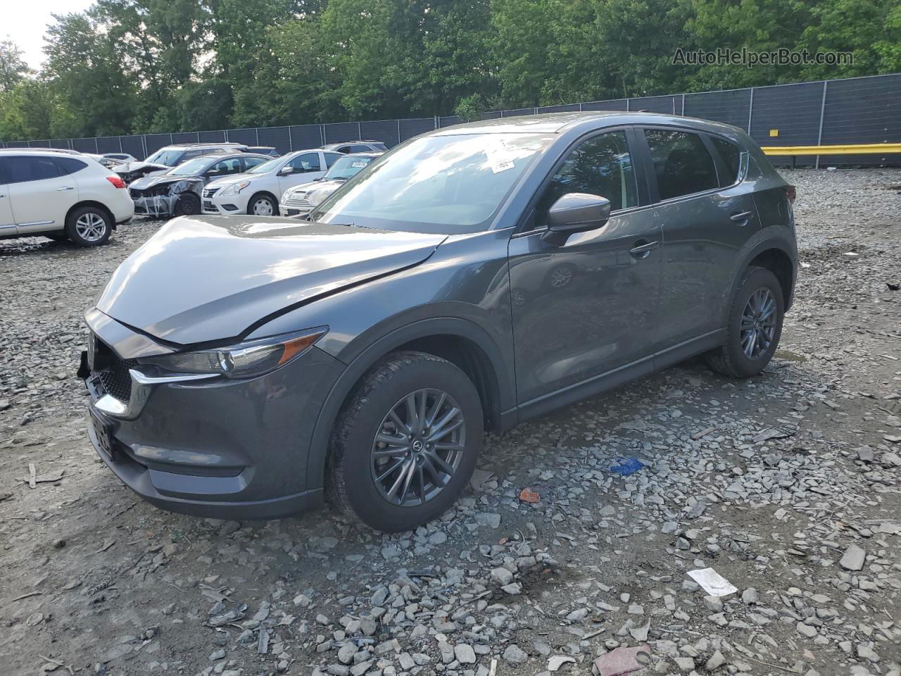 2021 Mazda Cx-5 Touring Gray vin: JM3KFBCM6M0456051