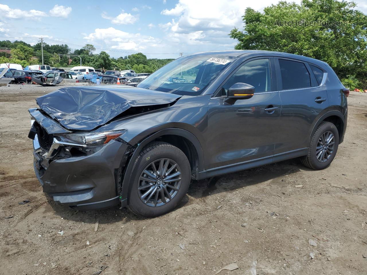 2019 Mazda Cx-5 Touring Gray vin: JM3KFBCM7K0639102