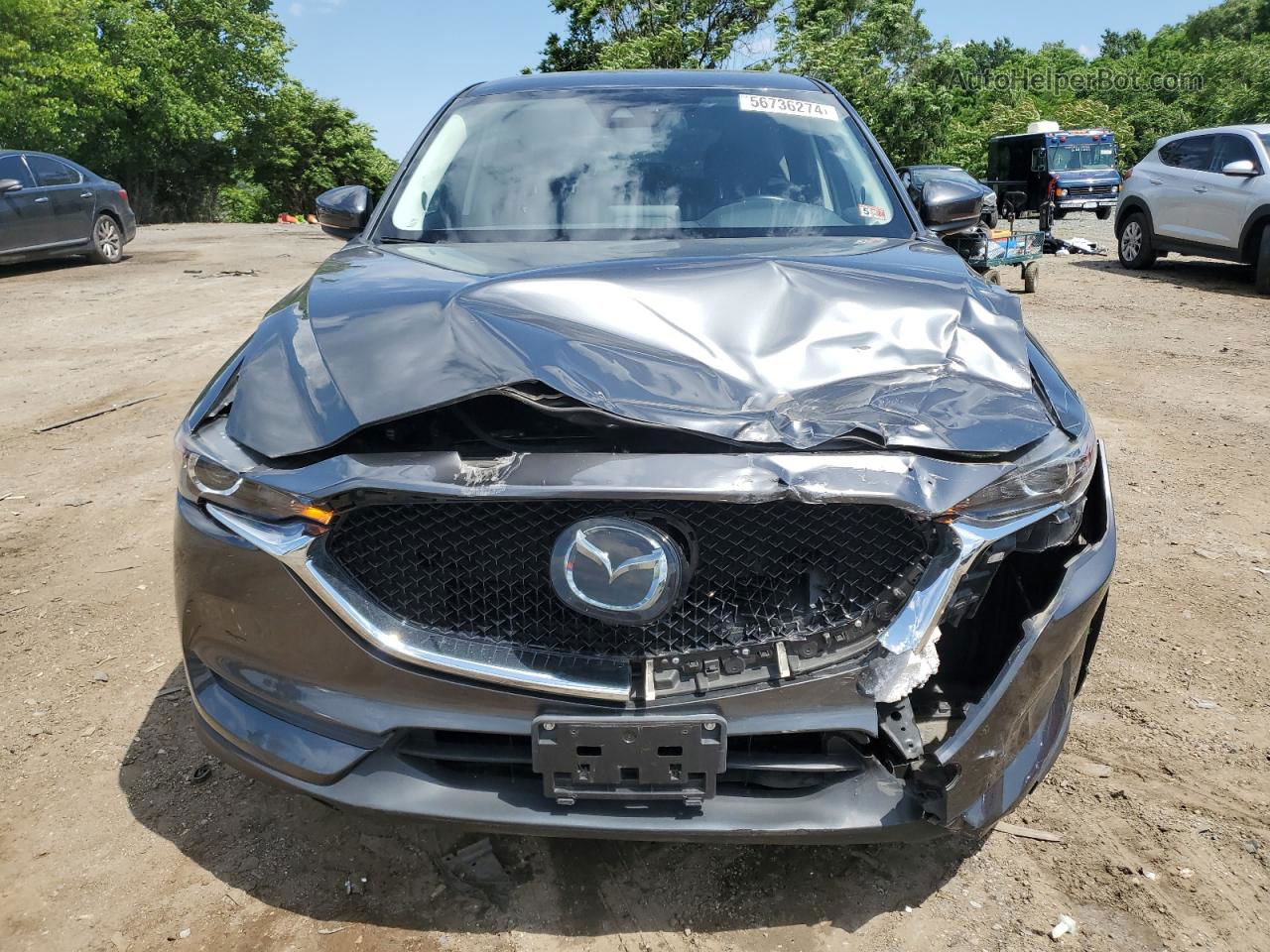 2019 Mazda Cx-5 Touring Gray vin: JM3KFBCM7K0639102