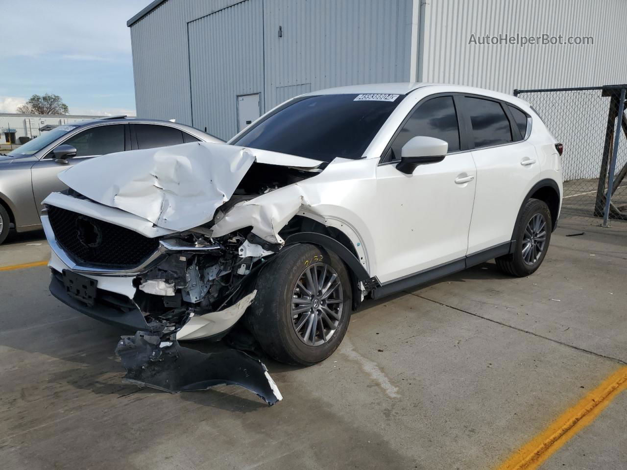 2021 Mazda Cx-5 Touring White vin: JM3KFBCM7M0349977