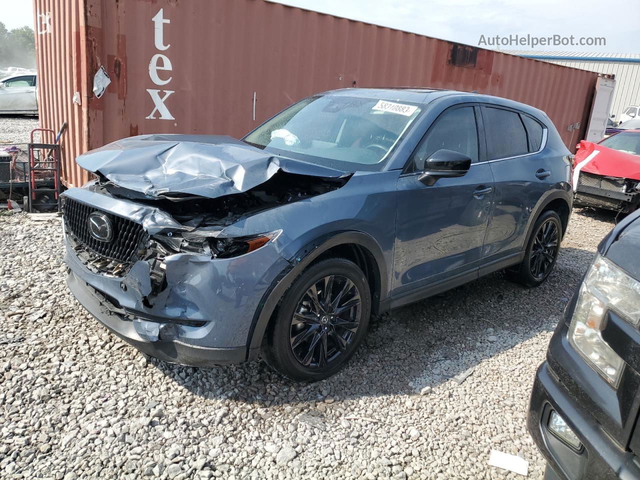 2021 Mazda Cx-5 Touring Blue vin: JM3KFBCM7M0453823