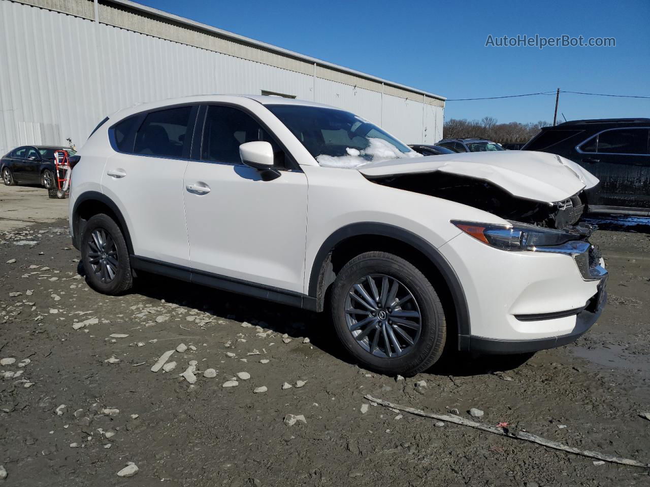 2021 Mazda Cx-5 Touring White vin: JM3KFBCM7M1448759