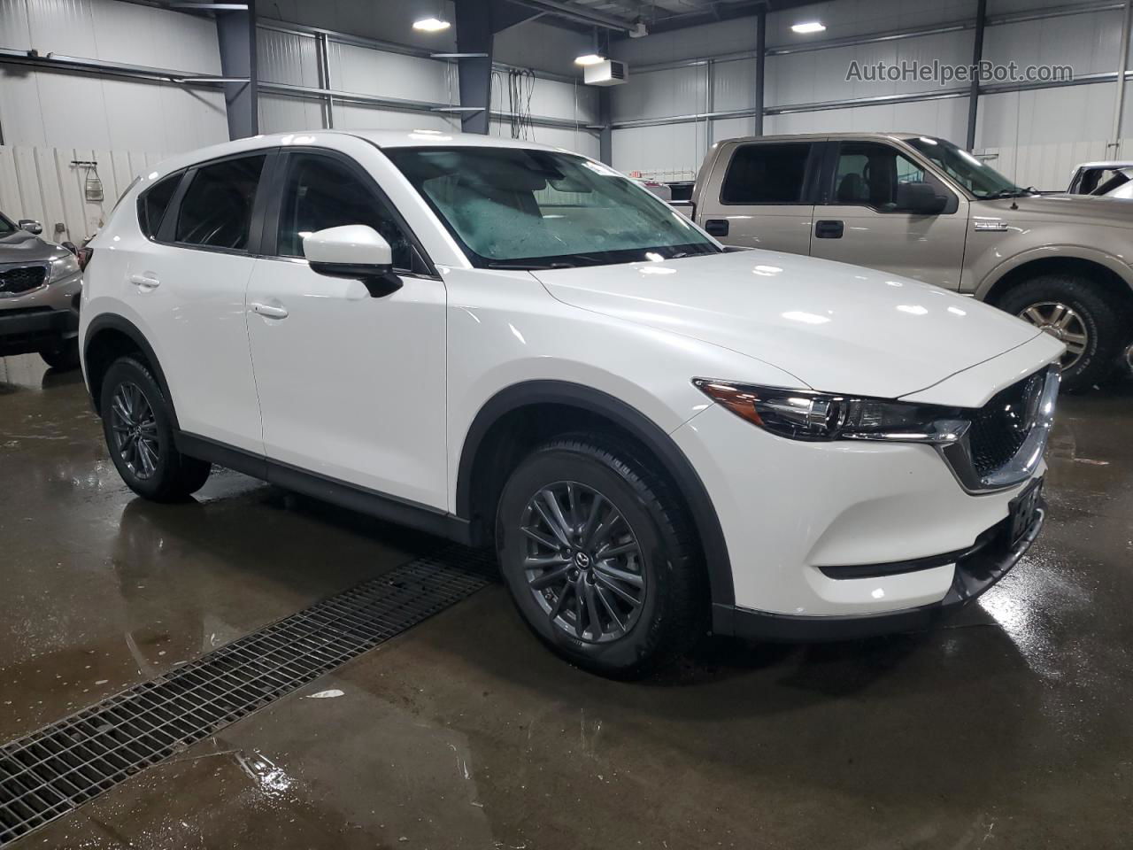 2019 Mazda Cx-5 Touring White vin: JM3KFBCM8K1676489