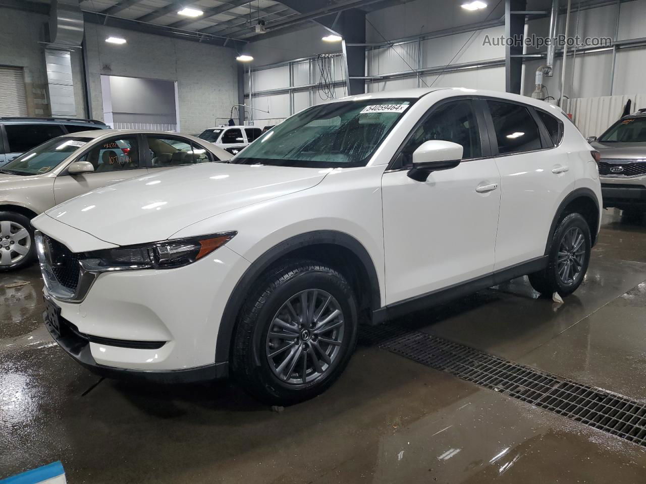 2019 Mazda Cx-5 Touring White vin: JM3KFBCM8K1676489