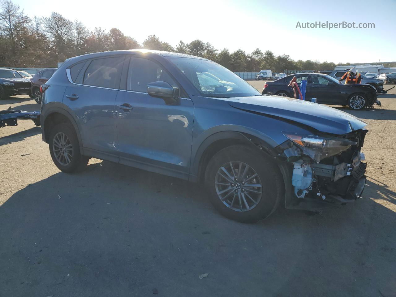 2021 Mazda Cx-5 Touring Синий vin: JM3KFBCM8M0368215