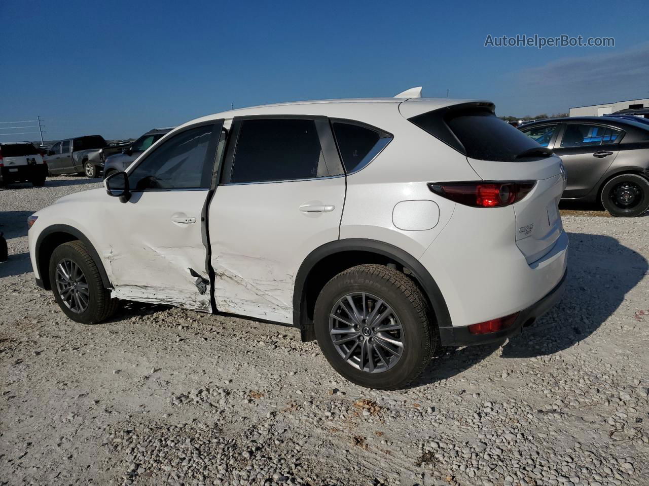 2021 Mazda Cx-5 Touring White vin: JM3KFBCM8M1498747