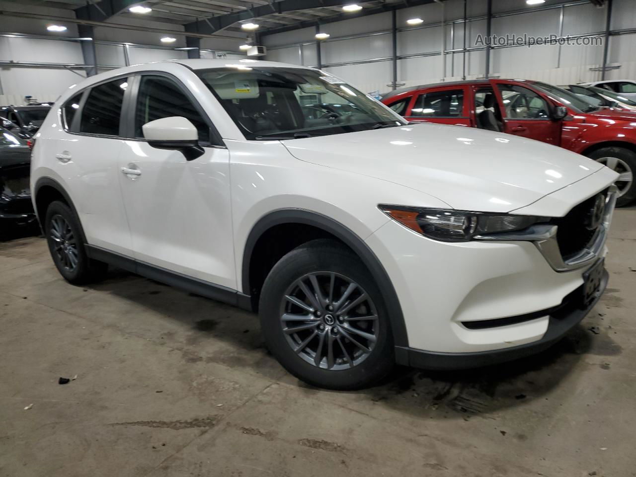 2019 Mazda Cx-5 Touring White vin: JM3KFBCM9K0614086