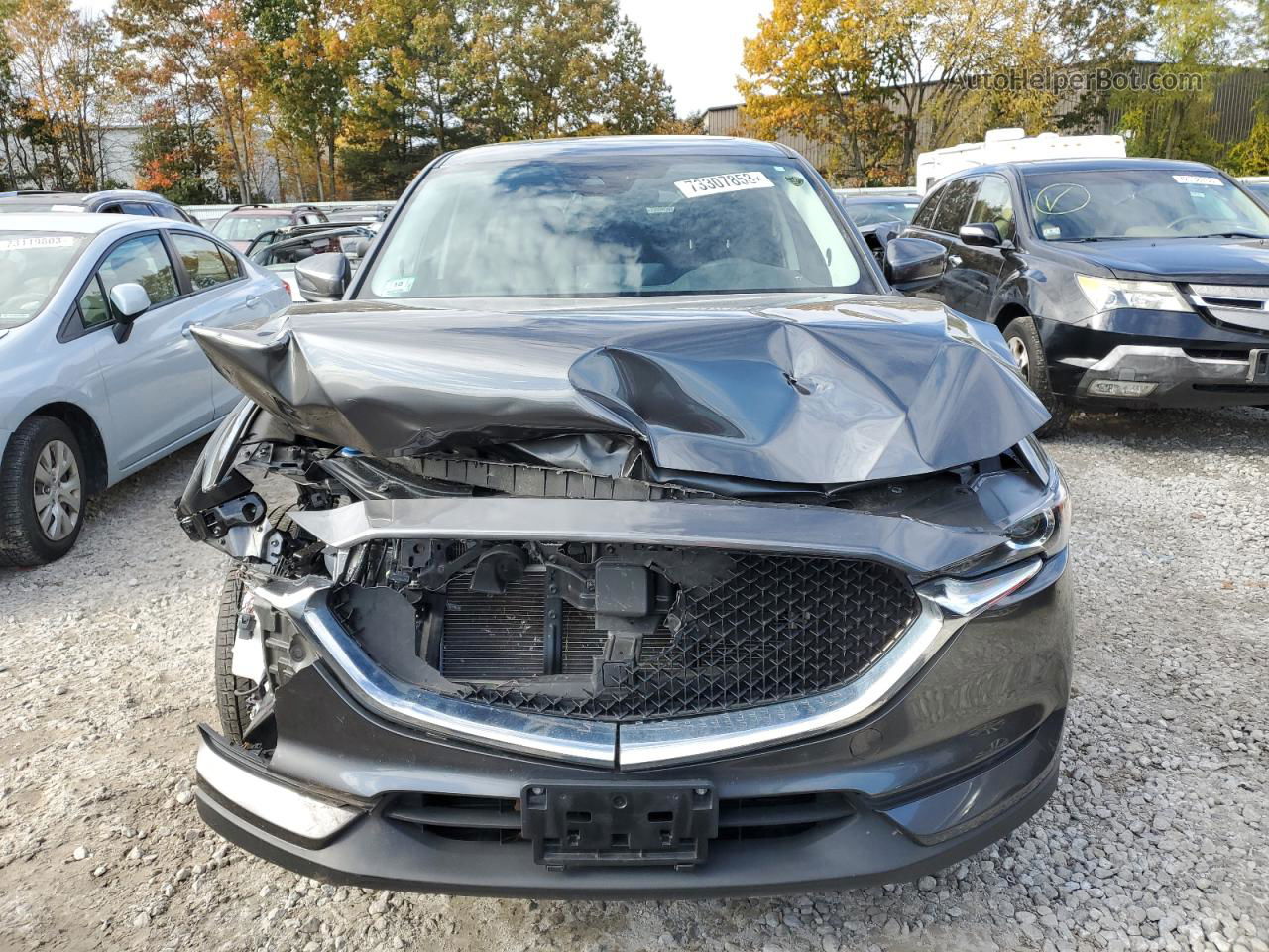 2021 Mazda Cx-5 Touring Серебряный vin: JM3KFBCMXM0465075