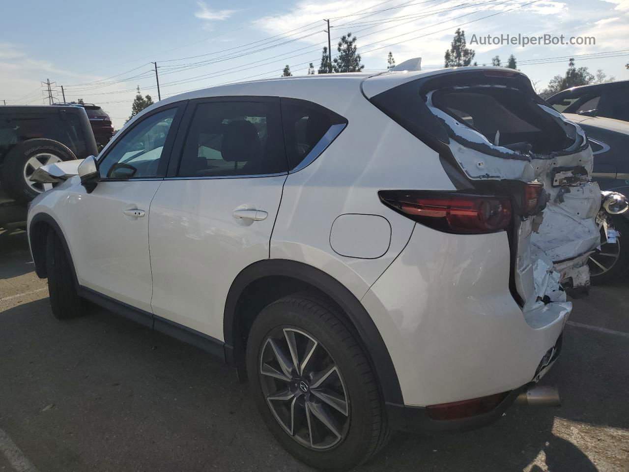 2017 Mazda Cx-5 Grand Touring White vin: JM3KFBDL1H0107066