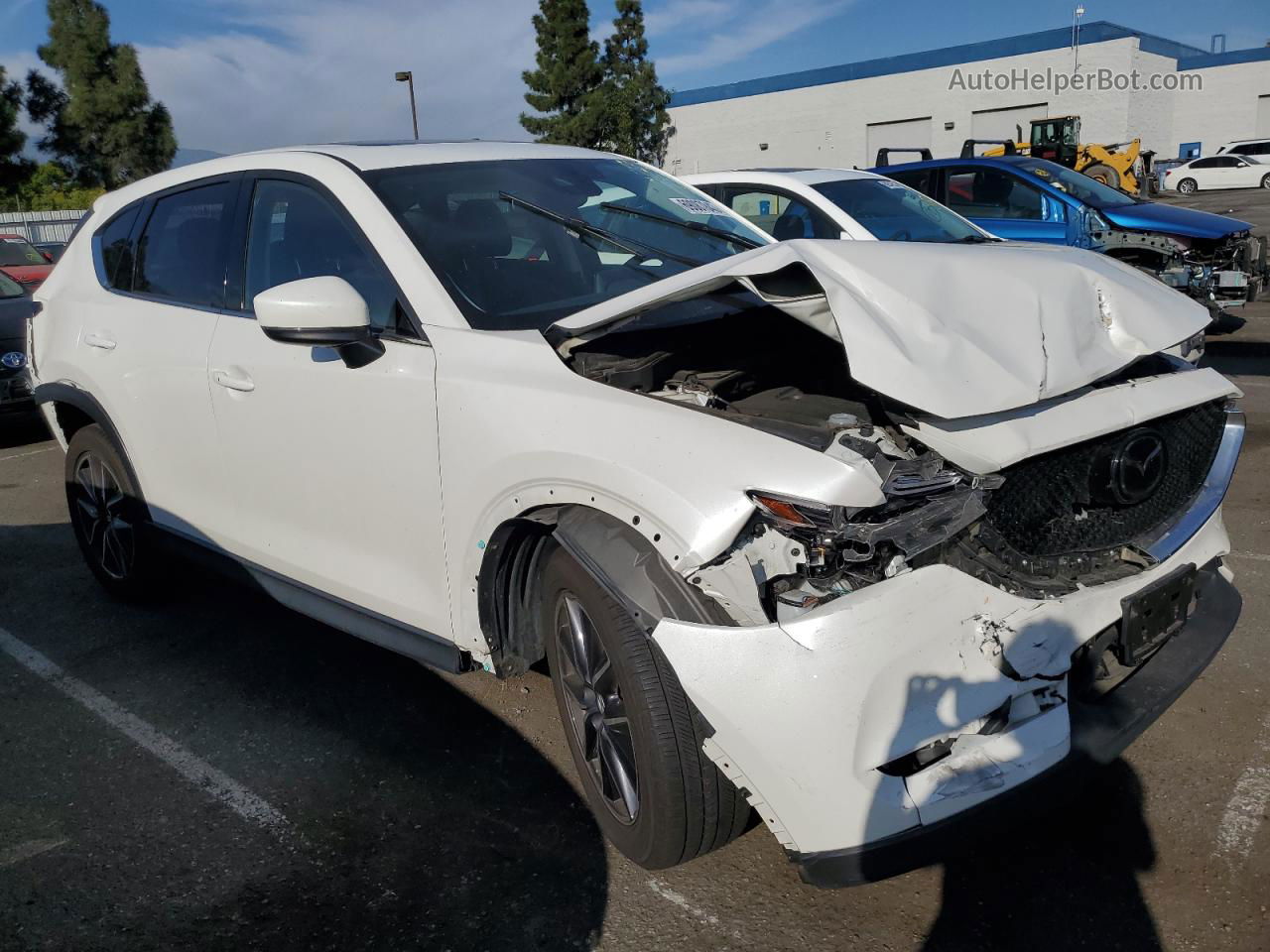 2017 Mazda Cx-5 Grand Touring White vin: JM3KFBDL1H0107066