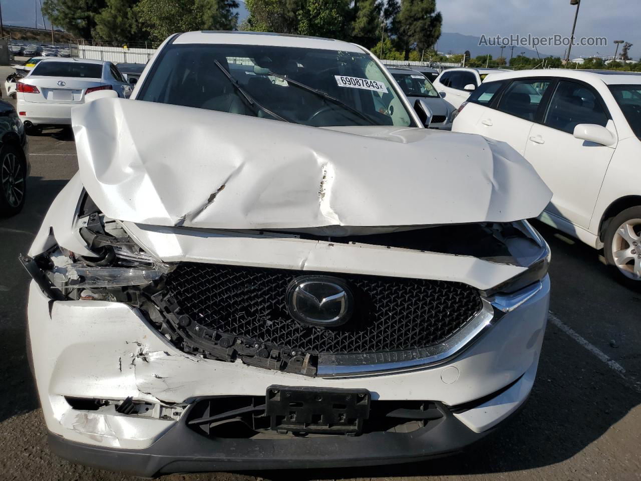 2017 Mazda Cx-5 Grand Touring White vin: JM3KFBDL1H0107066