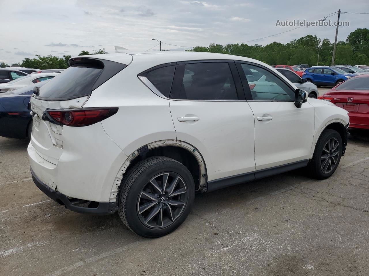 2017 Mazda Cx-5 Grand Touring White vin: JM3KFBDL1H0114552