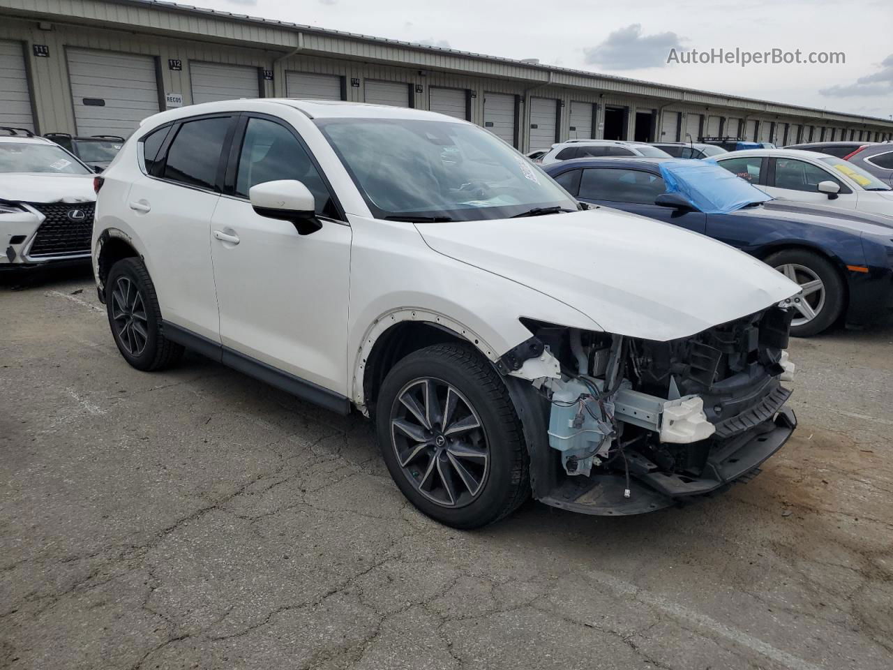 2017 Mazda Cx-5 Grand Touring White vin: JM3KFBDL1H0114552