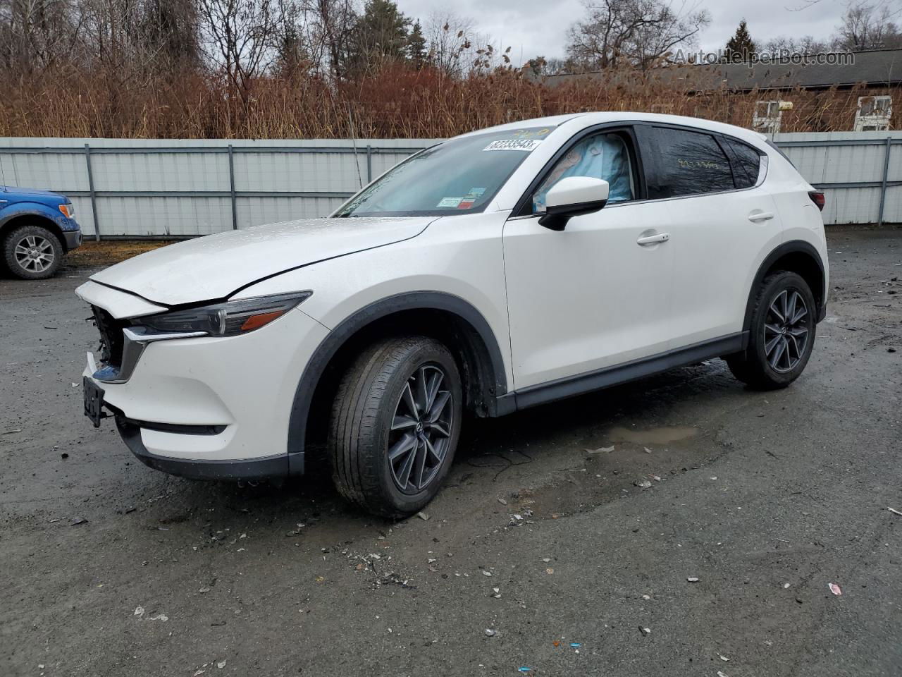 2017 Mazda Cx-5 Grand Touring White vin: JM3KFBDL1H0186996