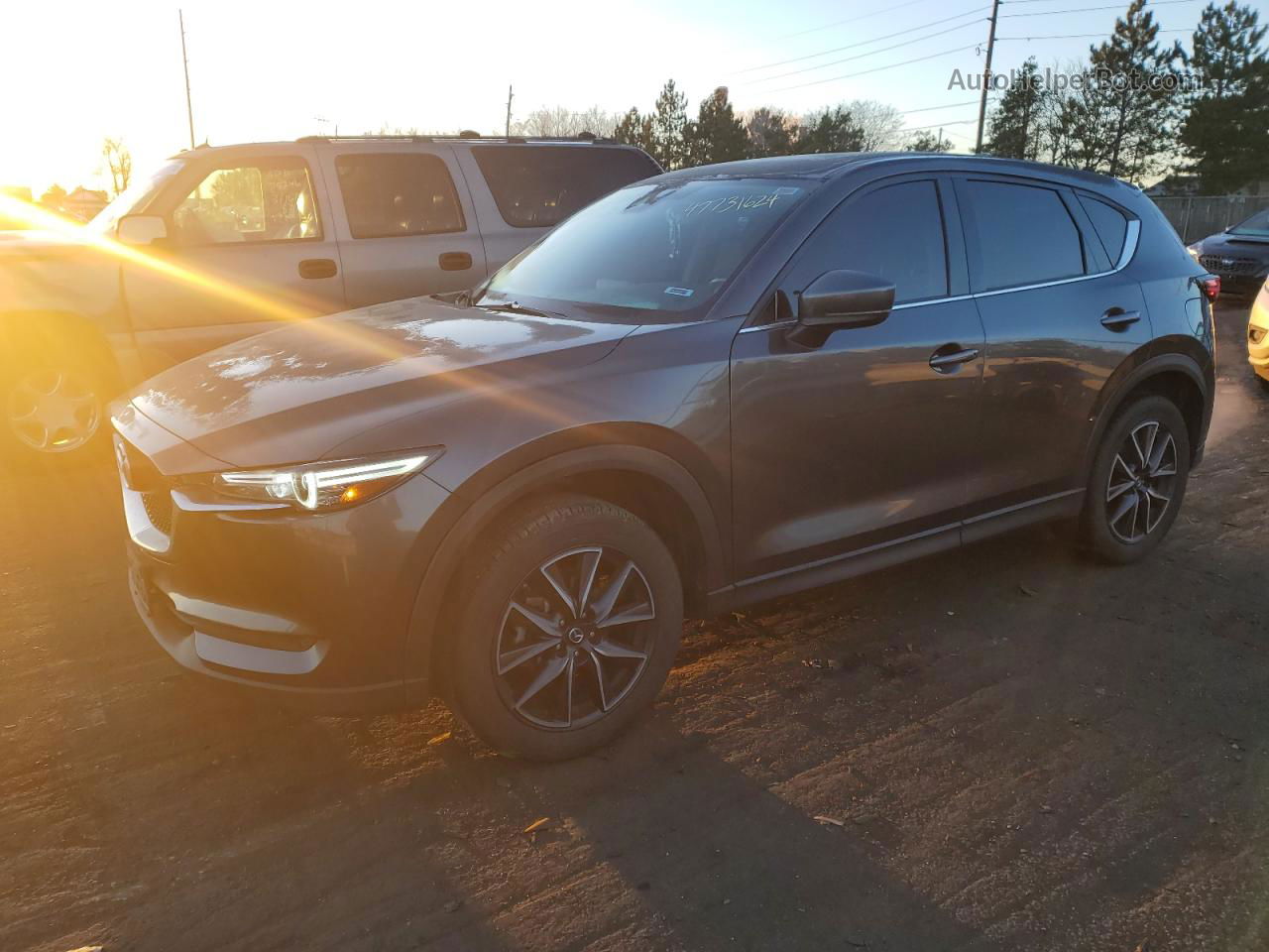 2017 Mazda Cx-5 Grand Touring Gray vin: JM3KFBDL1H0219785