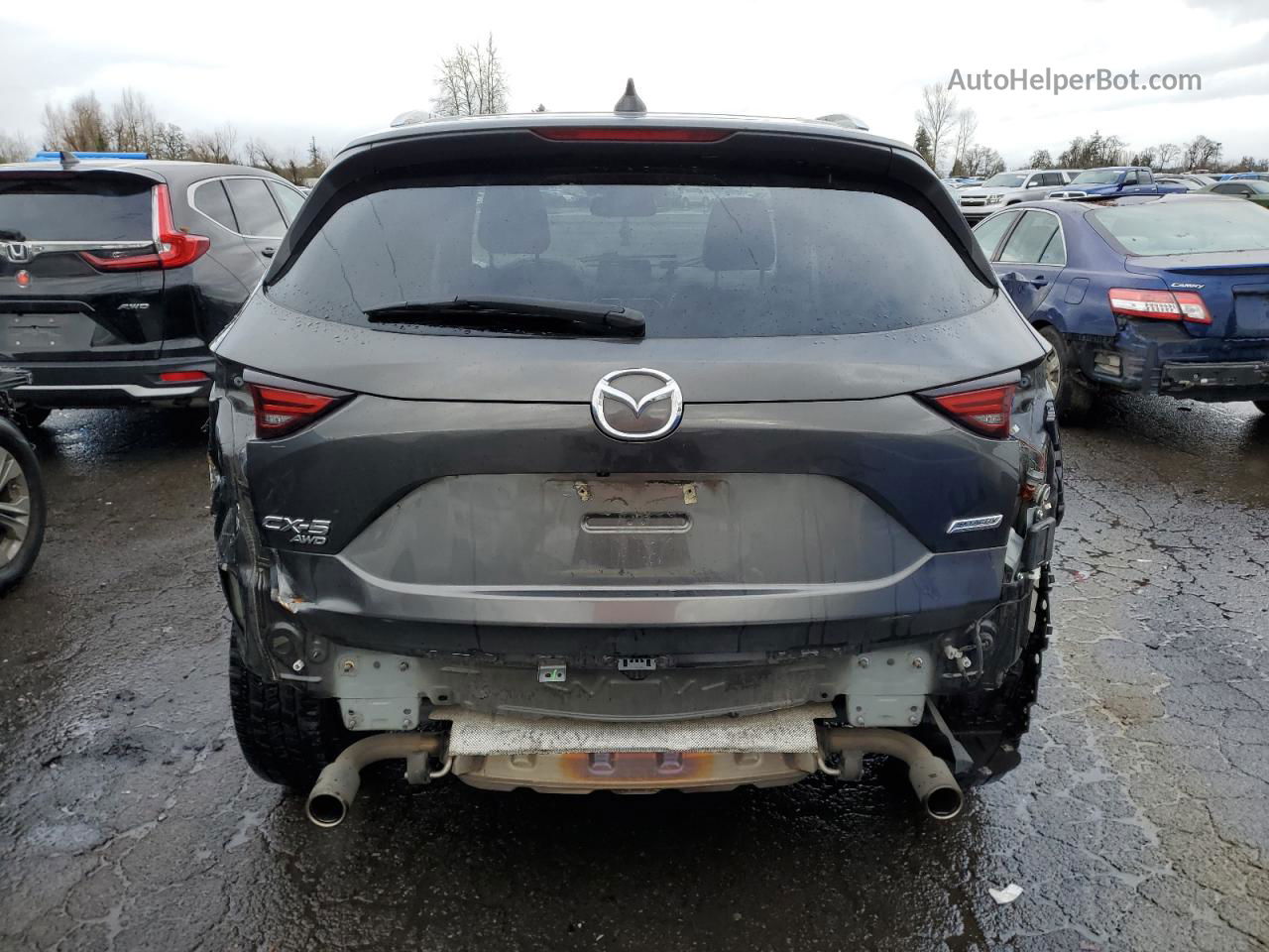 2017 Mazda Cx-5 Grand Touring Gray vin: JM3KFBDL3H0200073