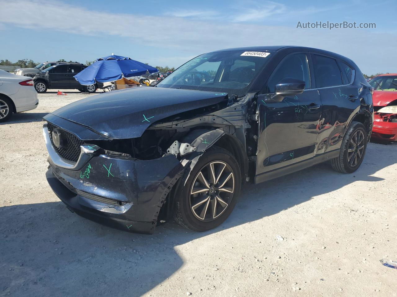 2017 Mazda Cx-5 Grand Touring Blue vin: JM3KFBDL5H0161387