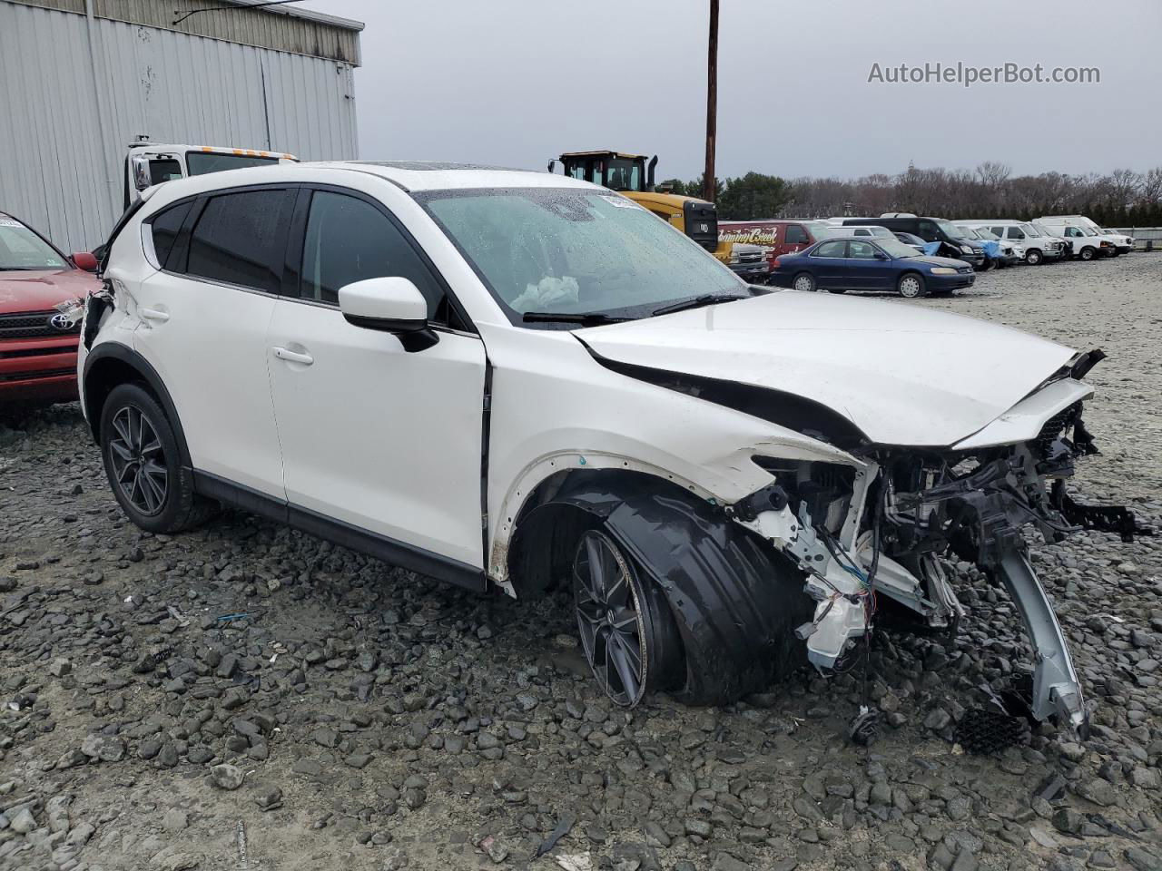 2017 Mazda Cx-5 Grand Touring Белый vin: JM3KFBDL9H0136492