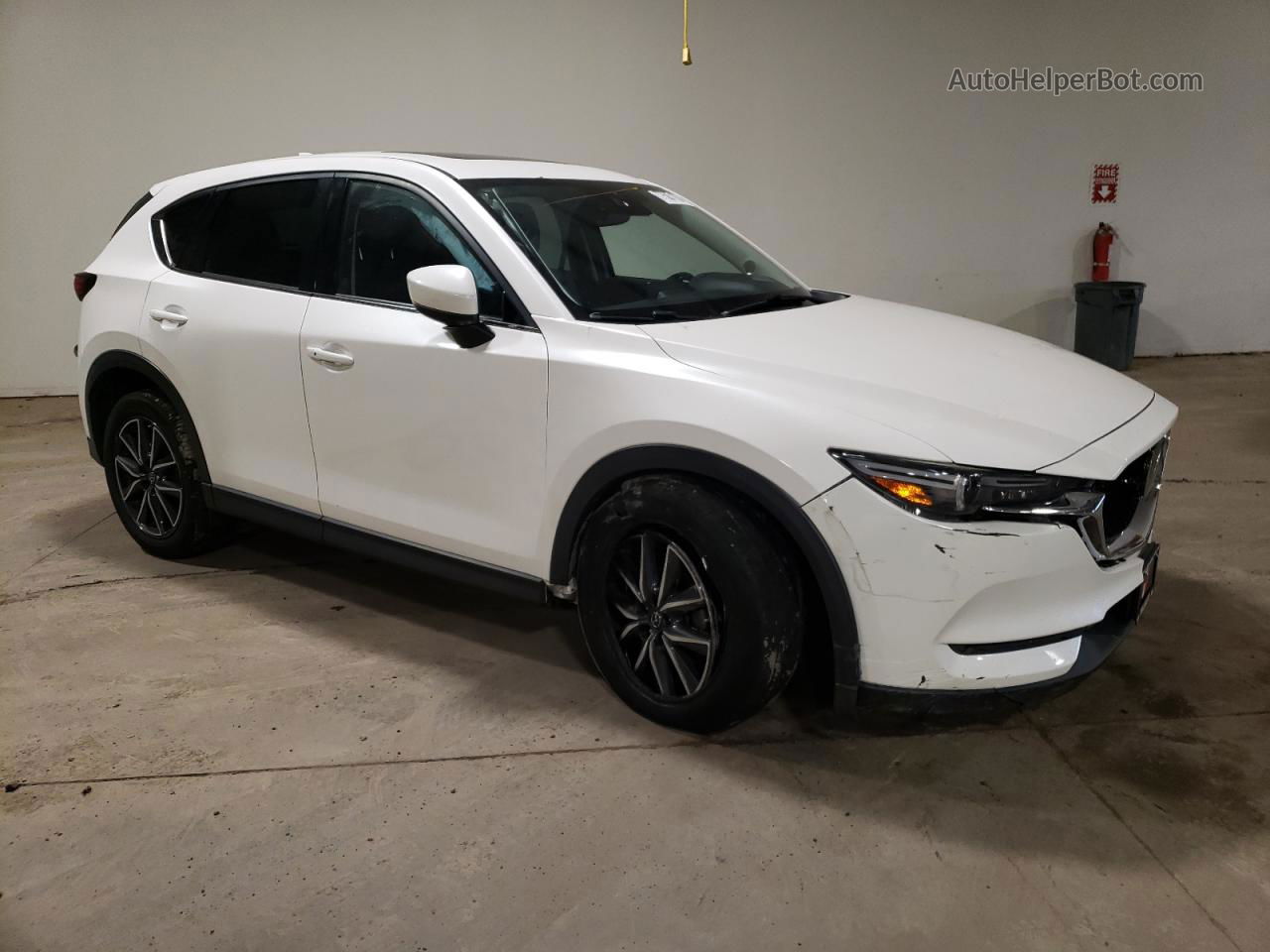 2017 Mazda Cx-5 Grand Touring White vin: JM3KFBDLXH0142298