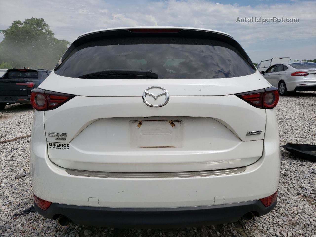 2017 Mazda Cx-5 Grand Touring White vin: JM3KFBDLXH0220594