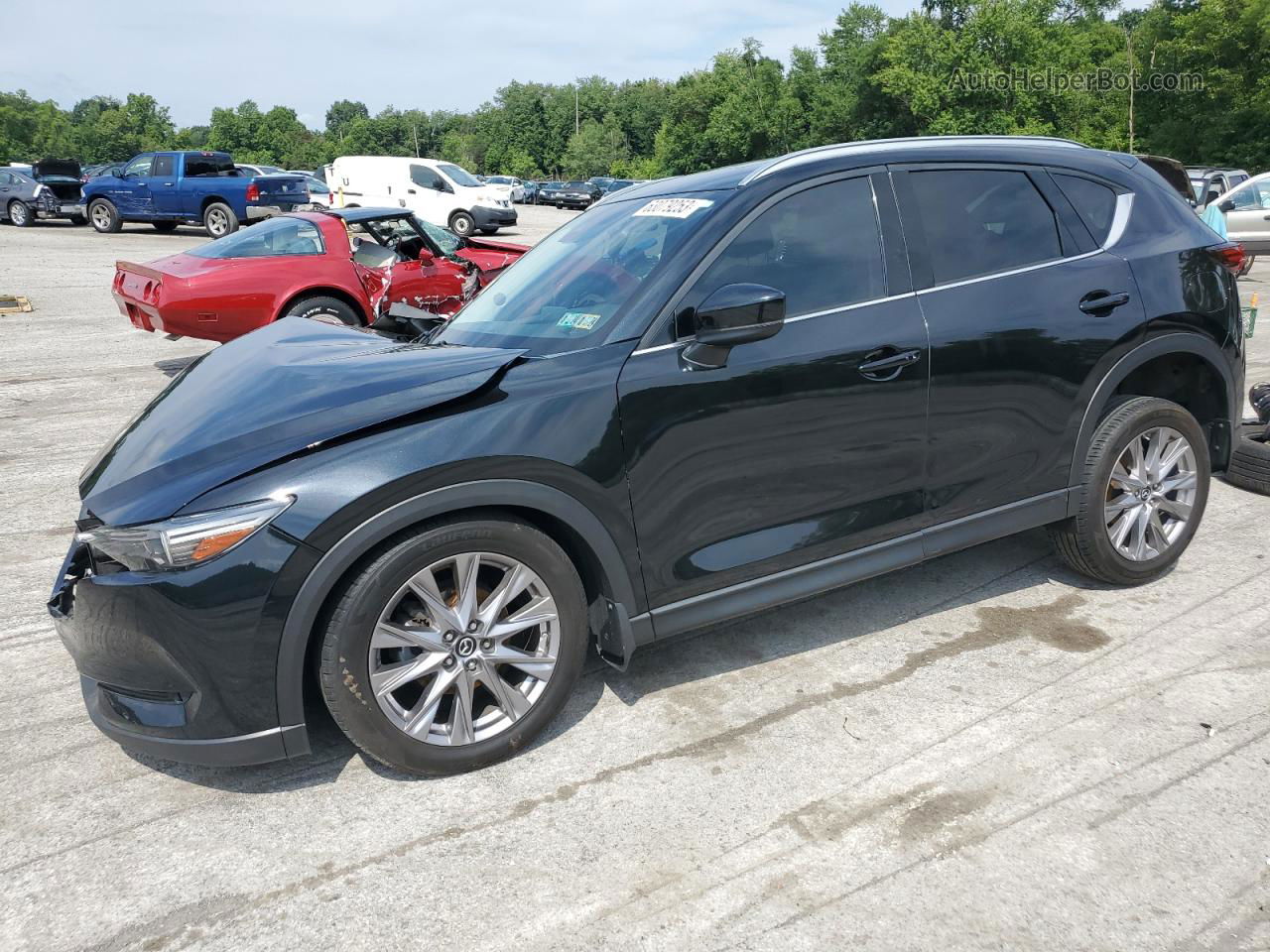 2019 Mazda Cx-5 Grand Touring Black vin: JM3KFBDM0K0500492