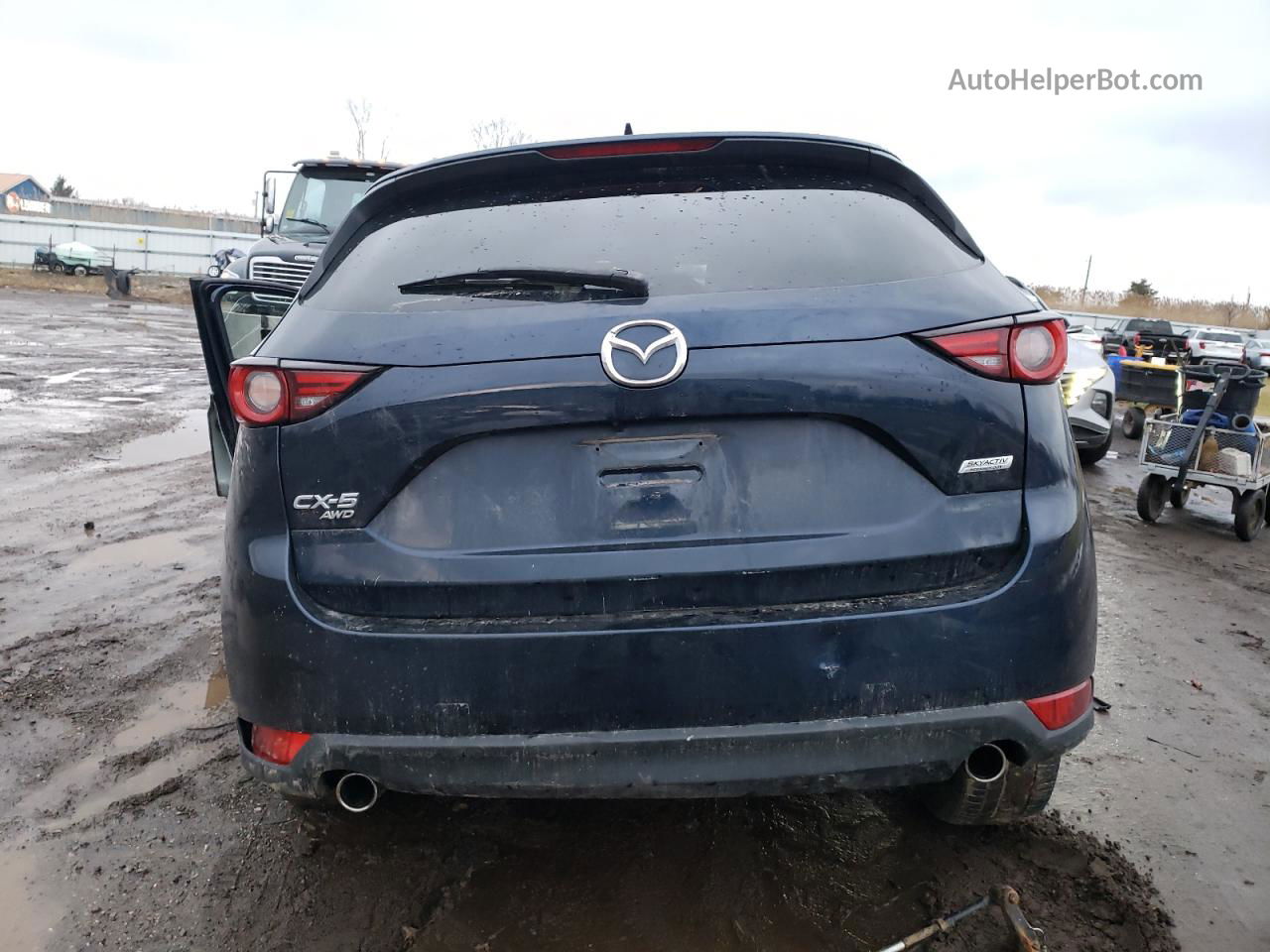 2019 Mazda Cx-5 Grand Touring Синий vin: JM3KFBDM0K0536926