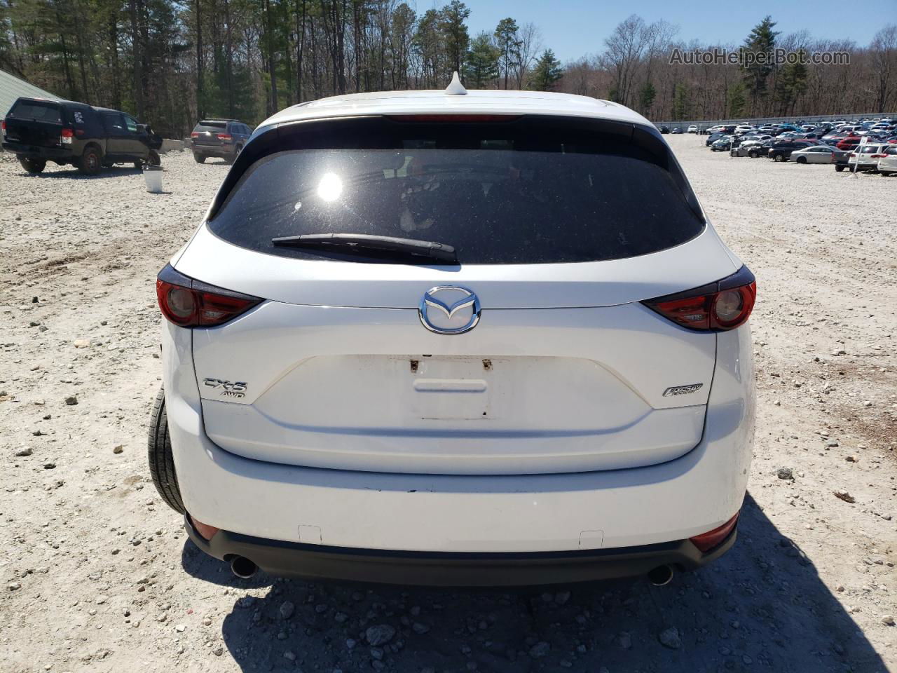 2019 Mazda Cx-5 Grand Touring White vin: JM3KFBDM0K0613231