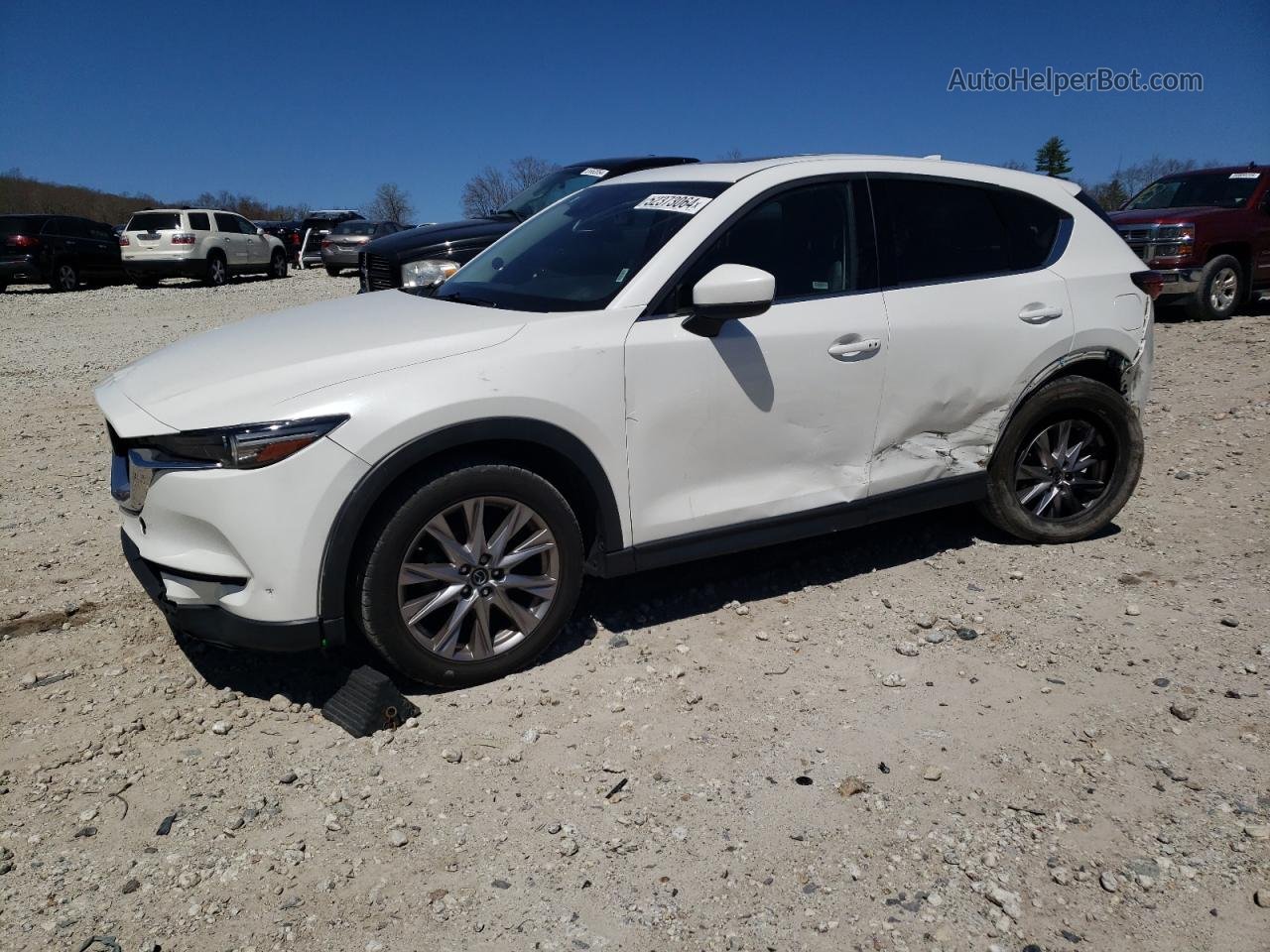 2019 Mazda Cx-5 Grand Touring White vin: JM3KFBDM0K0613231