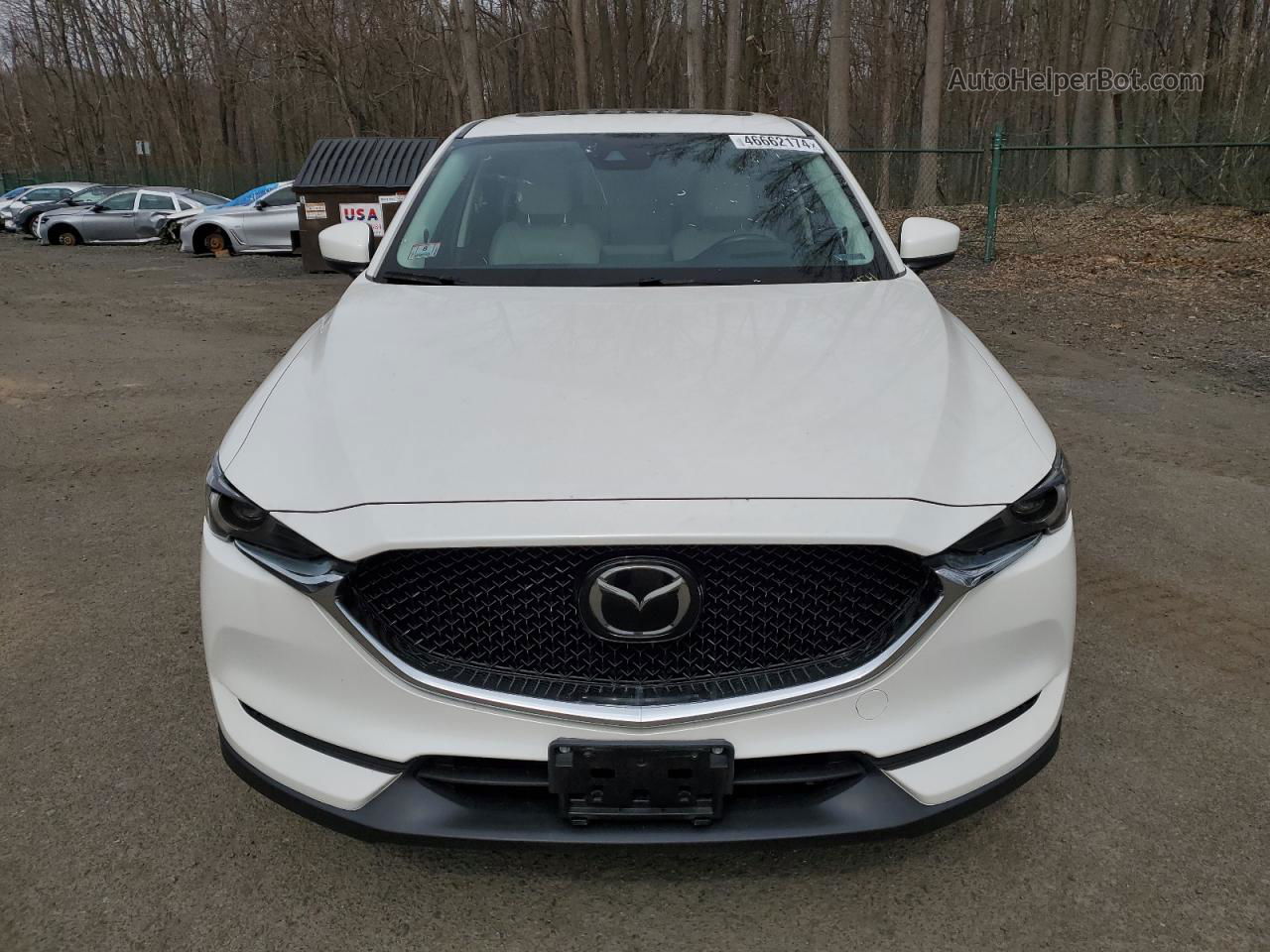 2019 Mazda Cx-5 Grand Touring Белый vin: JM3KFBDM0K1551209