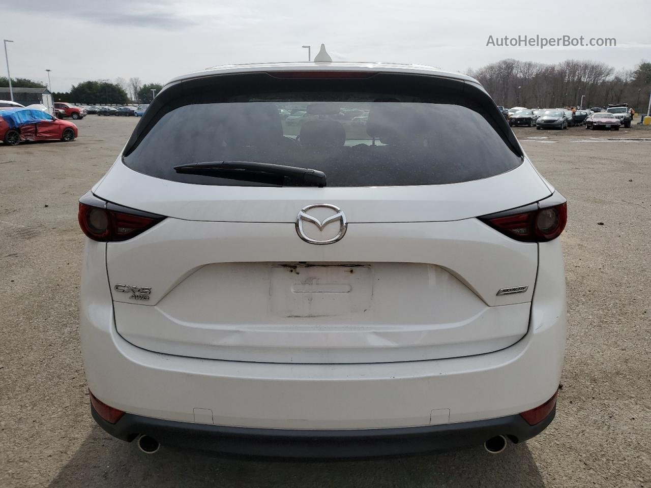 2019 Mazda Cx-5 Grand Touring White vin: JM3KFBDM0K1551209