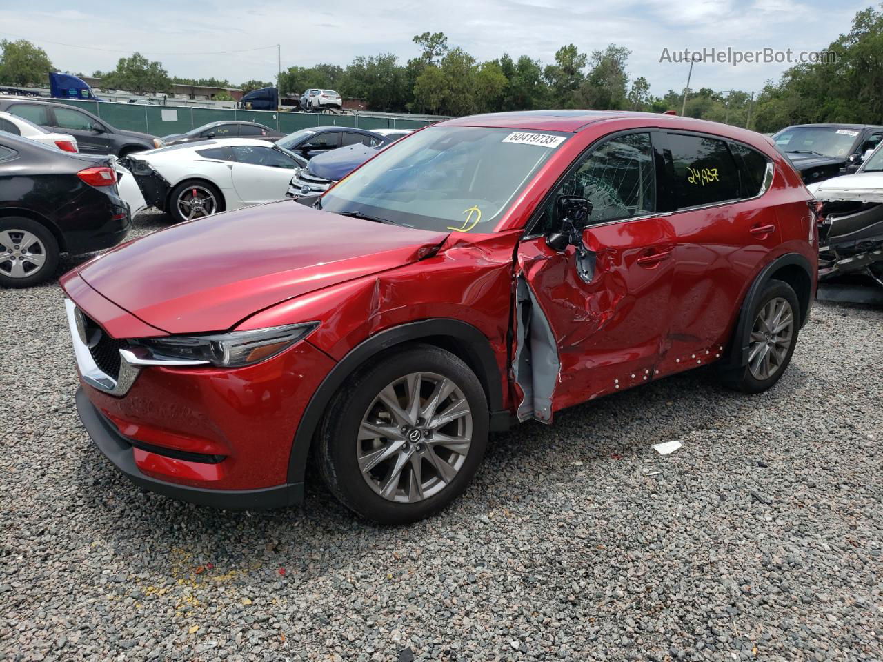 2021 Mazda Cx-5 Grand Touring Red vin: JM3KFBDM0M0484815