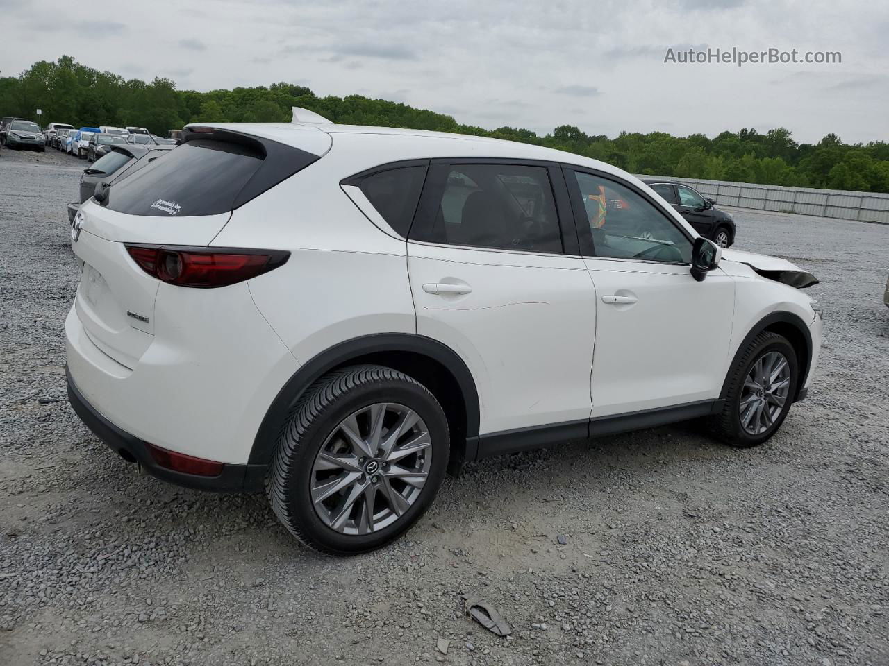 2021 Mazda Cx-5 Grand Touring White vin: JM3KFBDM0M1453428