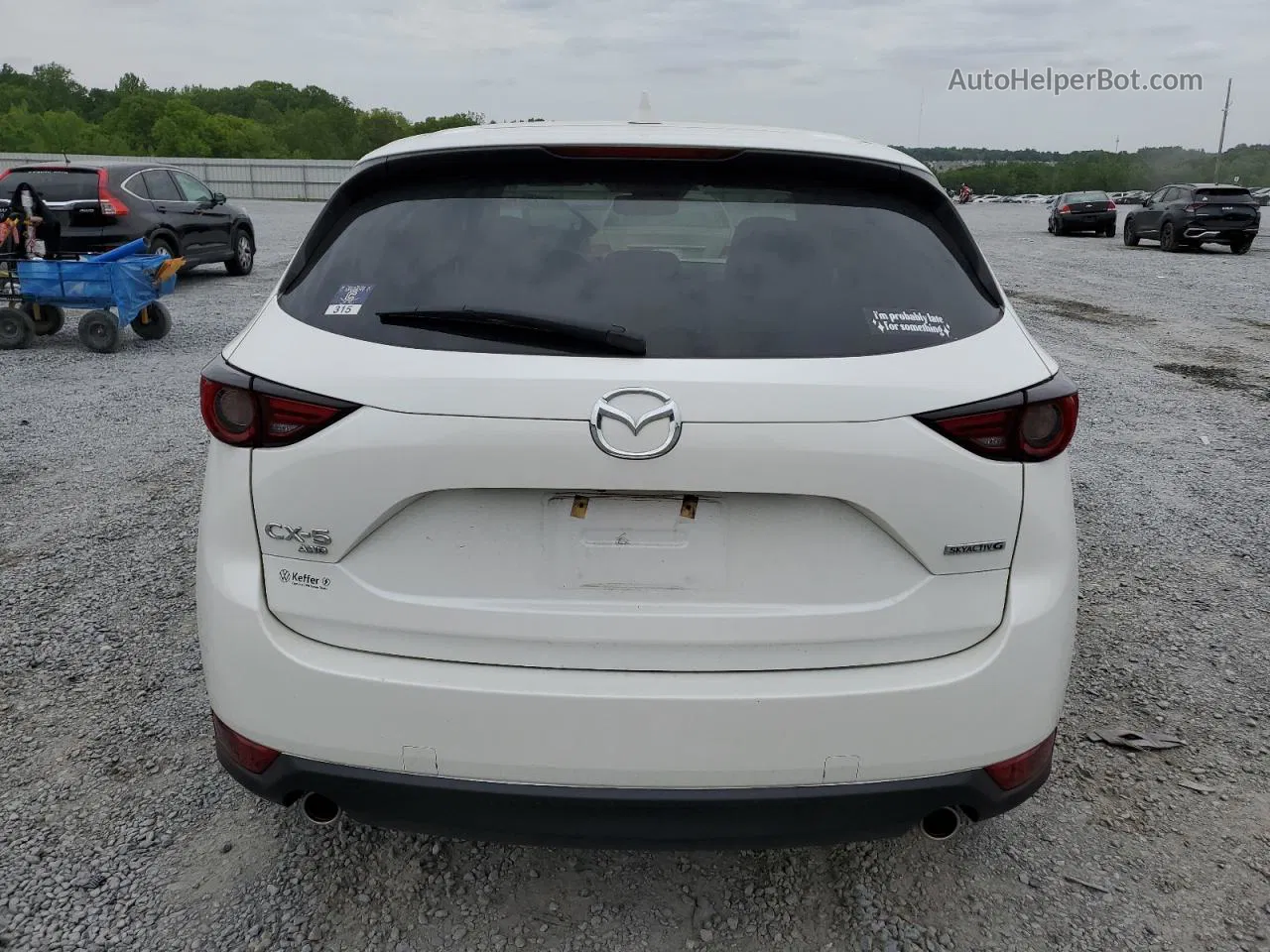 2021 Mazda Cx-5 Grand Touring White vin: JM3KFBDM0M1453428